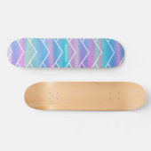 Iridescent Modern Girly Pink Blue Specialized Ska Persoonlijk Skateboard (Horizontaal)