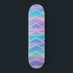 Iridescent Modern Girly Pink Blue Specialized Ska Persoonlijk Skateboard<br><div class="desc">Iridescent Modern Girly Pink Blue Specialized is voorzien van een moderne kleurrijke iriserende achtergrond in roze,  paars en blauw met uw persoonlijke naam. Personaliseer door de tekst in het verstrekte tekstvakje uit te geven. Ontworpen door ©Evco Studio www.zazzle.com/store/evcostudio</div>