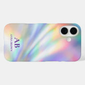 Iridescent Monogram Gepersonaliseerde Naam iPhone Case-Mate iPhone Case (Achterkant (horizontaal))