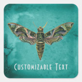  Iridescent Moth  Vierkante Sticker (Voorkant)