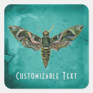 Iridescent Moth Vierkante Sticker