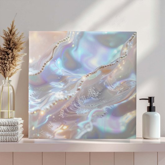 Iridescent Mother of Pearl Abstract ID1173b Tegeltje