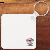 Iridescent Mushrooms Roomie Charm Beste Kamergenoo Sleutelhanger (Achterkant)
