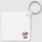 Iridescent Mushrooms Roomie Charm Beste Kamergenoo Sleutelhanger (Achterkant)
