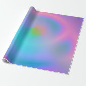 Iridescent Neon Achtergrond 2 Cadeaupapier (Uitgerold)
