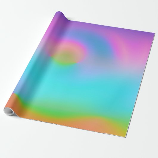 Iridescent Neon achtergrond 9 Cadeaupapier (Uitgerold)