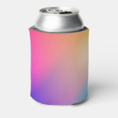 Iridescent Neon Hot Pink Fotografie Rainbobboeg Ko Blikjeskoeler (Blikje Achterkant)