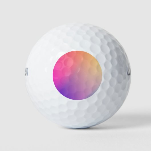 Iridescent Neon Hot Pink Fotografie Rainbobboeg Ko Golfballen (Voorkant)