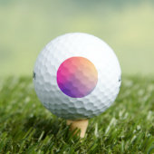Iridescent Neon Hot Pink Fotografie Rainbobboeg Ko Golfballen (Insitu Shirt)