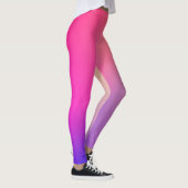 Iridescent Neon Hot Pink Fotografie Rainbobboeg Ko Leggings (Rechts)