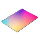 Iridescent Neon Hot Pink Fotografie Rainbobboeg Ko Notitieboek (Linkerzijde)