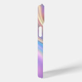 Iridescent ontwerp, klasse witte tekst monogram Case-Mate iPhone case (Achterkant / Rechts)