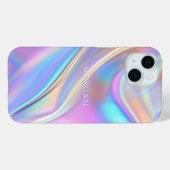 Iridescent ontwerp, klasse witte tekstnaam Case-Mate iPhone case (Achterkant (horizontaal))