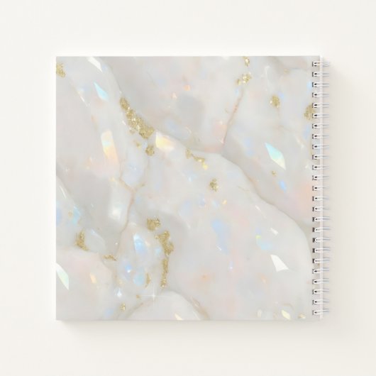 Iridescent Opal Elegant kristal Elegant Notitieboek (Achterkant)