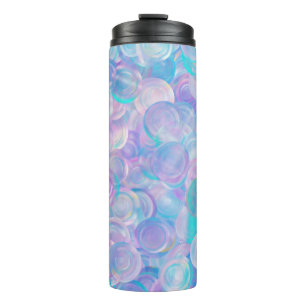 Iridescent optische glazen katjes thermosbeker