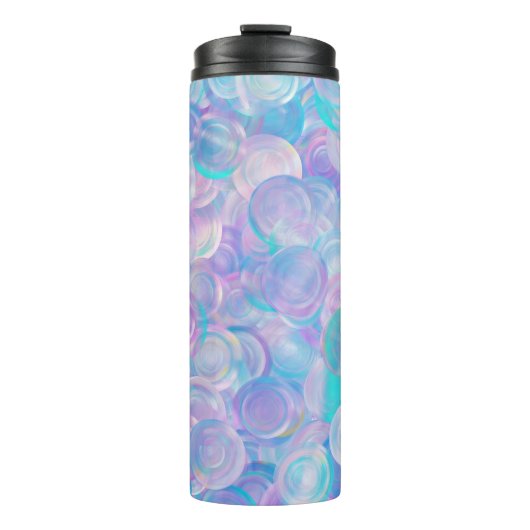 Iridescent optische glazen katjes thermosbeker (Voorkant)