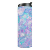 Iridescent optische glazen katjes thermosbeker (Gedraaid links)