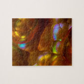 Iridescent oranje brandweer legpuzzel (Horizontaal)