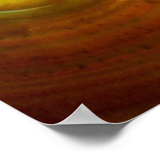 Iridescent oranje brandweer poster (Hoek)