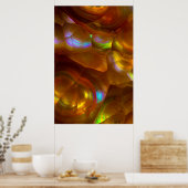 Iridescent oranje brandweer poster (Keuken)