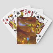 Iridescent oranje brandweer speelkaarten (Achterkant)