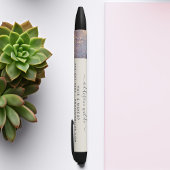 Iridescent Paars Glam Glitter Modern Salon Zwarte Inkt Pen