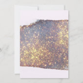 Iridescent Paars Glitter Vrijgezellenfeest Kaart (Achterkant)