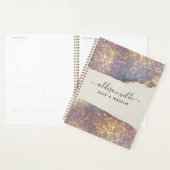 Iridescent Paars Goud Glam Glitter Planner (Display)