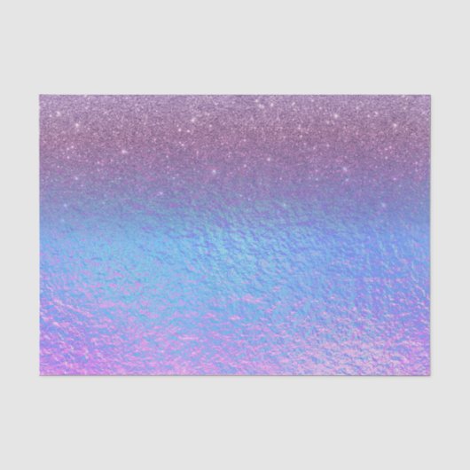 Iridescent Paars Vervagende Glitter Tissuepapier (Voorkant)