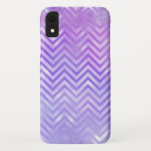 Iridescent Paars Zig Zag Pattern Case-Mate iPhone Case (Achterkant)