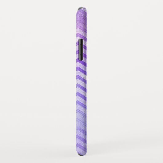 Iridescent Paars Zig Zag Pattern Case-Mate iPhone Case (Achterkant/rechts)