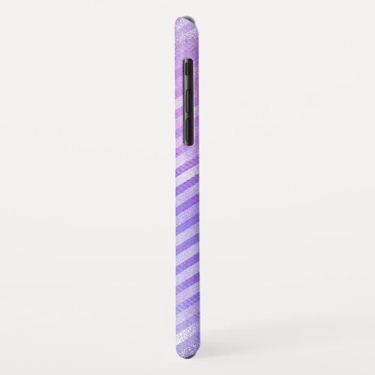Iridescent Paars Zig Zag Pattern Case-Mate iPhone Case (Achterkant/links)