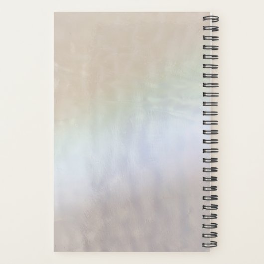Iridescent parelholografisch aangepast logo planner (Achterkant)