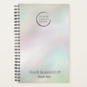 Iridescent parelholografisch aangepast logo planner (Voorkant)