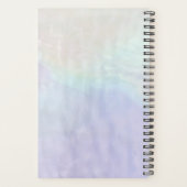 Iridescent parelholografisch handboek planner (Achterkant)
