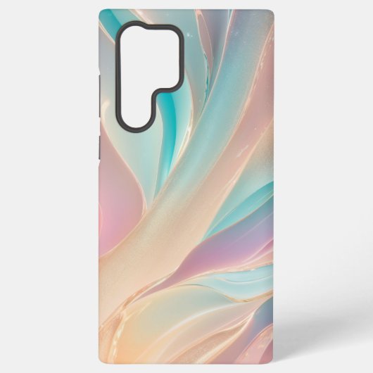 Iridescent Pastel Aurora Phone Case Samsung Galaxy Hoesje (Achterkant)
