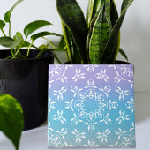 Iridescent Pastel Paars Blauwgroen Ombre Elegant Tegeltje