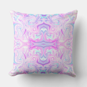 Iridescent pastelwerveling Abstract patroonontwerp Kussen