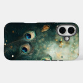 Iridescent Peacock Feather Luxe Telefoonhoes Case-Mate iPhone Case (Achterkant (horizontaal))