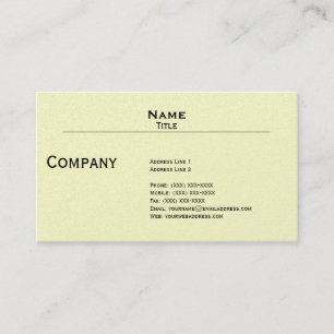 Iridescent Pearl Finish Business Card Template Visitekaartje