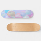 Iridescent Pearl Rainbow Bubbles Persoonlijk Skateboard (Horizontaal)