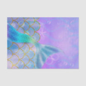 Iridescent Pearl Shimmer Mermaid Birthday Party Tissuepapier (Voorkant)
