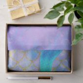 Iridescent Pearl Shimmer Mermaid Birthday Party Tissuepapier (Geschenk)