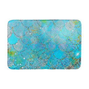 Iridescent Pearl Shimmer Mermaid Scales Badmat