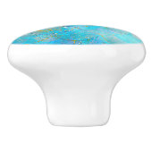  Iridescent Pearl Shimmer Mermaid Scales Keramische Knop (Zijkant)