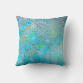 Iridescent Pearl Shimmer Mermaid Scales Kussen (Achterkant)