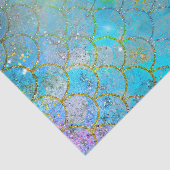 Iridescent Pearl Shimmer Mermaid Scales Tissuepapier (Detail)