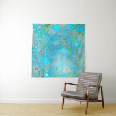  Iridescent Pearl Shimmer Mermaid Scales Wandkleed (In Situ (horizontaal))