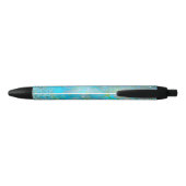 Iridescent Pearl Shimmer Mermaid Scales Zwarte Inkt Pen (Achterkant)