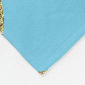 Iridescent Pearl Shimmer Sparkle Zeemeermin Schale Fleece Deken (Hoek)